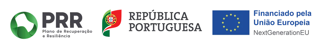 PRR Portuguese Recovery and Resilience Plan, Portuguese Republic, Financed by the European Union (NextGenerationEU)